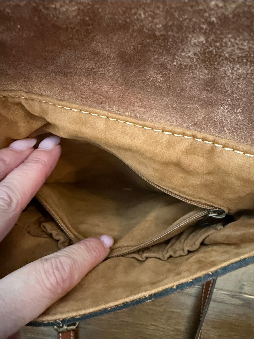 Patricia Nash Granada Crossbody Bag - Tooled Florence Brown Leather - Picture 5 of 12